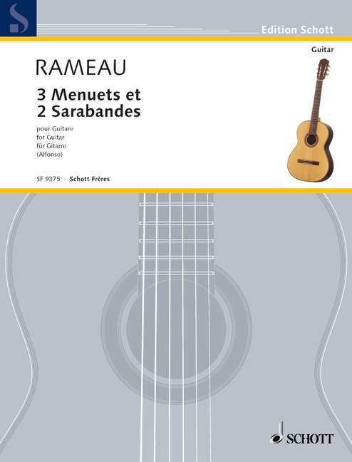 3 menuets et 2 sarabandes pour guitare  Alfonso, Niconso, arr.  Edition Nicolas Alfonson no.35
