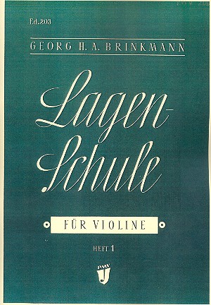 Lagenschule Band 1  für Violine  