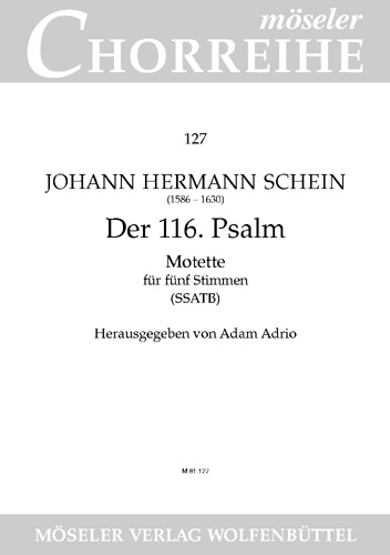 Der 116. Psalm - Motette  für gem Chor (SSATB) a cappella  Singpartitur