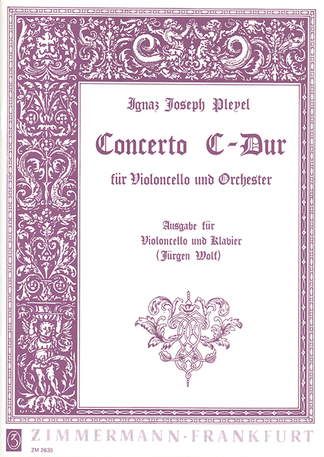 Concerto C-Dur  für Violoncello und Orchester  Klavierauszug für Violoncello und Klavier