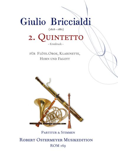 Quintett Nr.2 op.132 für Flöte, Oboe,  Klarinette, Horn und Fagott  Partitur und Stimmen