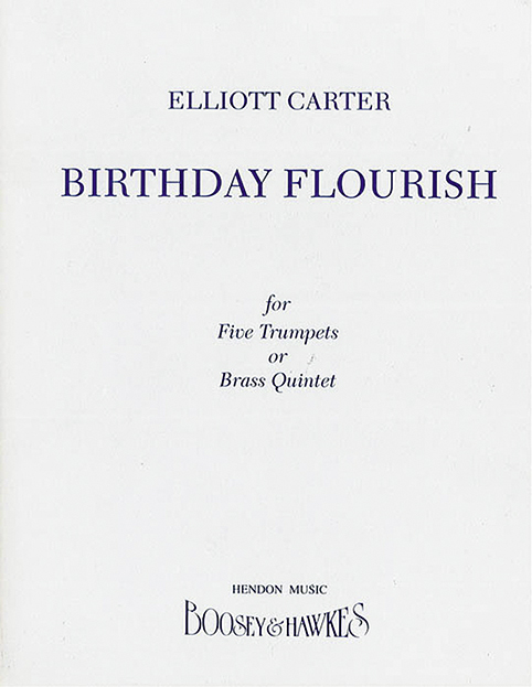 Birthday Flourish  for 5 trumpets (brass quintet)  5 scores in C