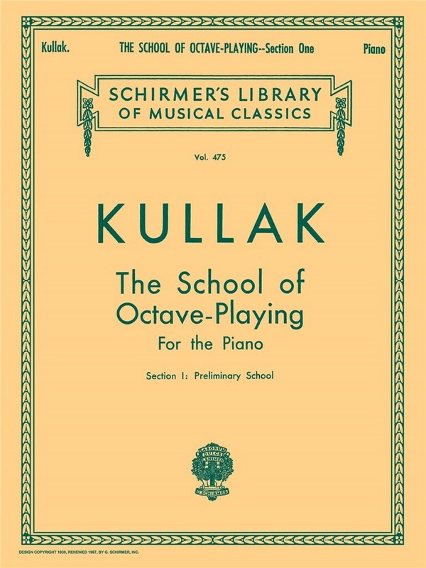 The School of Octave-Playing  vol.1 (Preliminary school) for piano  