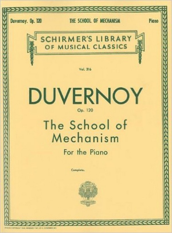 School of Mechanism op.120  for piano  