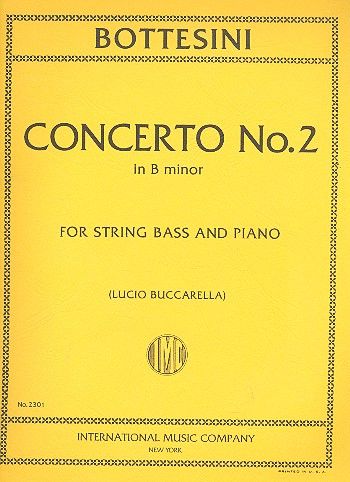 Concerto b minor no.2  string bass and piano  Buccarella, Lucio, ed.