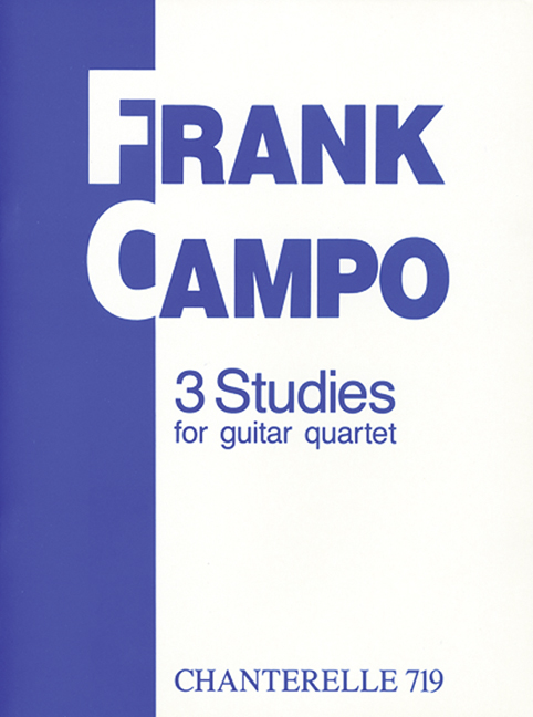 3 Studies  for 4 guitars  score and parts