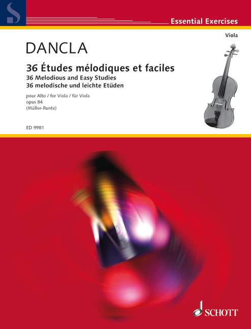 36 melodische und leichte Etüden op.84  für Viola  