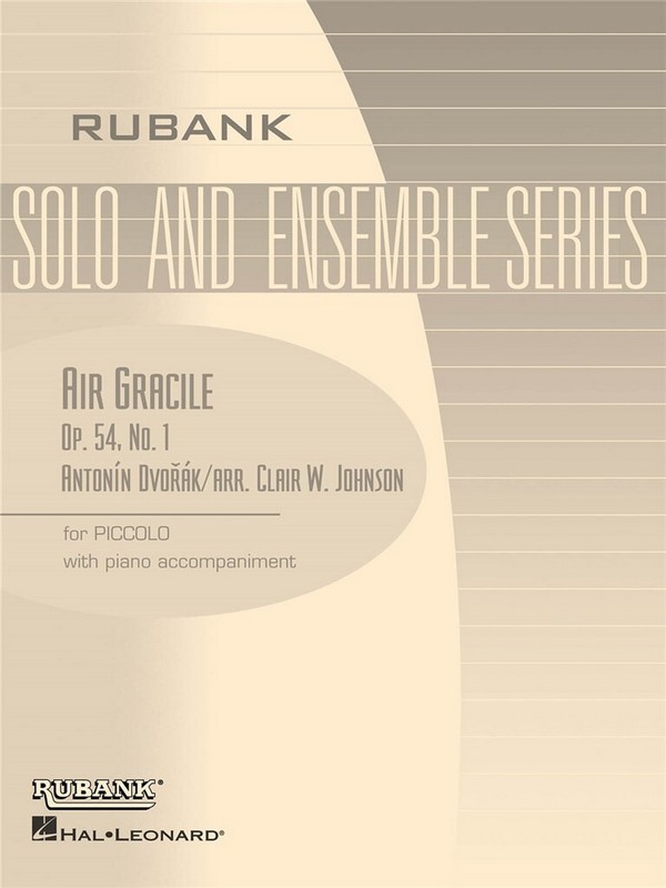 Air gracile op.54,1 for flute or  piccoloflute and piano  