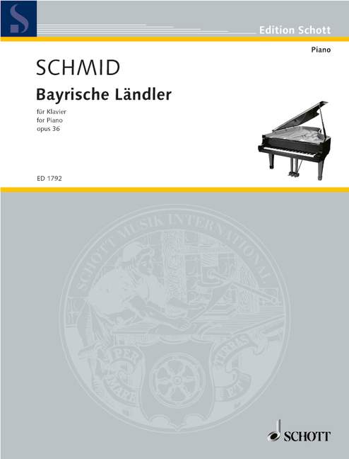 Bayrische Ländler op. 36  für Klavier  