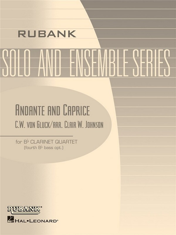 Andante and Caprice für 4 Klarinetten  Partitur und Stimmen  