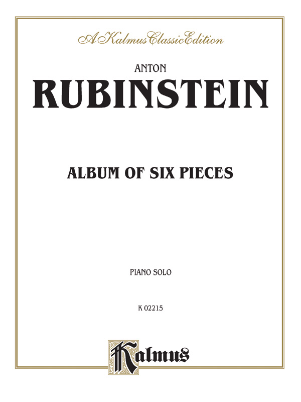 Album of 6 Pieces  for piano  