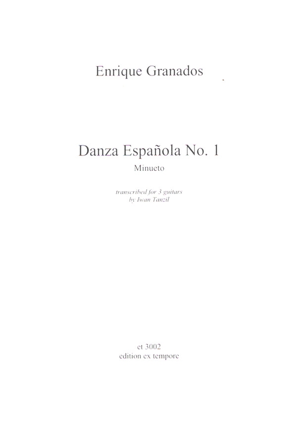 Danza Espanola Nr.1   für 3 Gitarren  Partitur und Stimmen