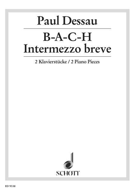 B-A-C-H Intermezzo breve  für Klavier  