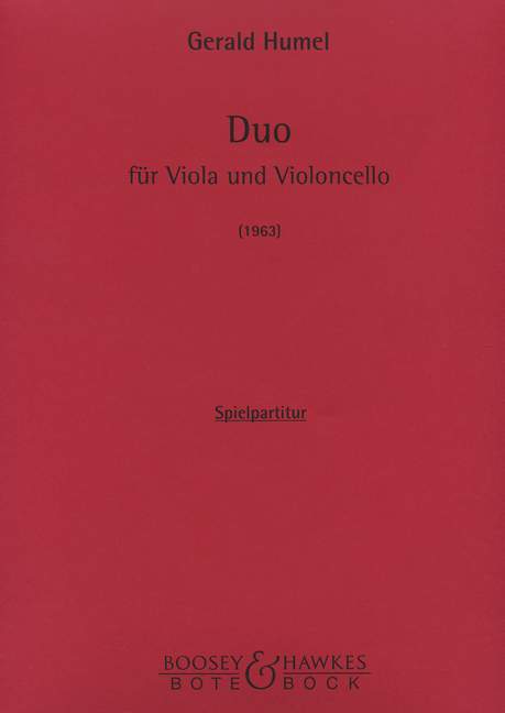 Duo  für Viola und Violoncello  Spielaprtitur