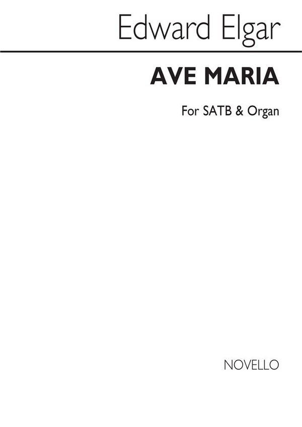 Ave Maria op.2,2 für gem Chor und Orgel  Partitur  