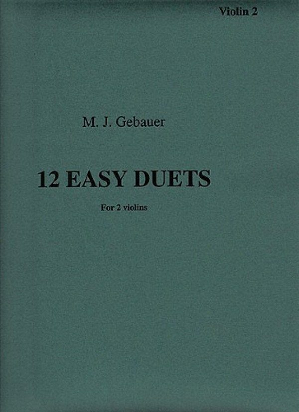 12 easy Duets op.10 for 2 violins  violin 2  