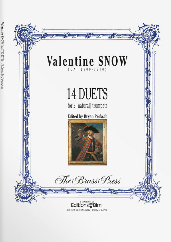 14 Duets for 2 trumpets (natural trumpets)  score  