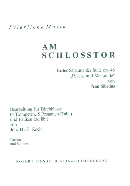 Am Schlosstor (aus der Suite op.46)  für Blasorchester  Direktion