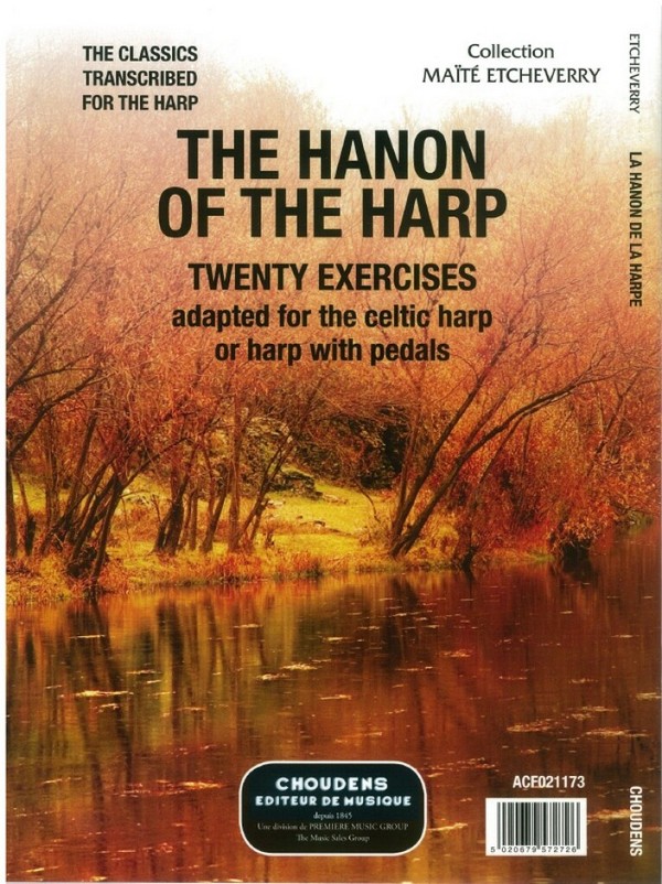 Le Hanon de la harpe pour  la harpe celtique (harpe à pedales)  