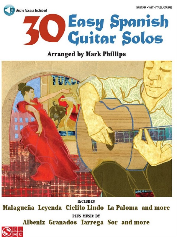 30 easy Spanish Guitar Solos (+Audio Access)  for guitar/tab  