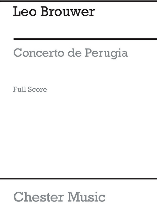 Concerto de Perugia for guitar,  mixed chorus and orchestra  score