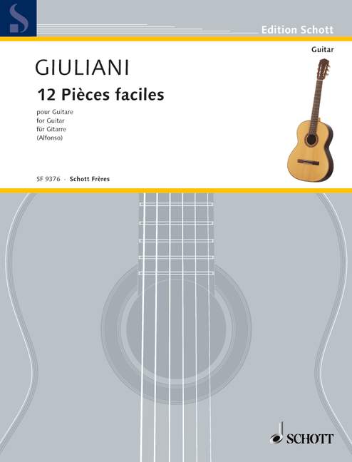 12 Pièces faciles  für Gitarre  