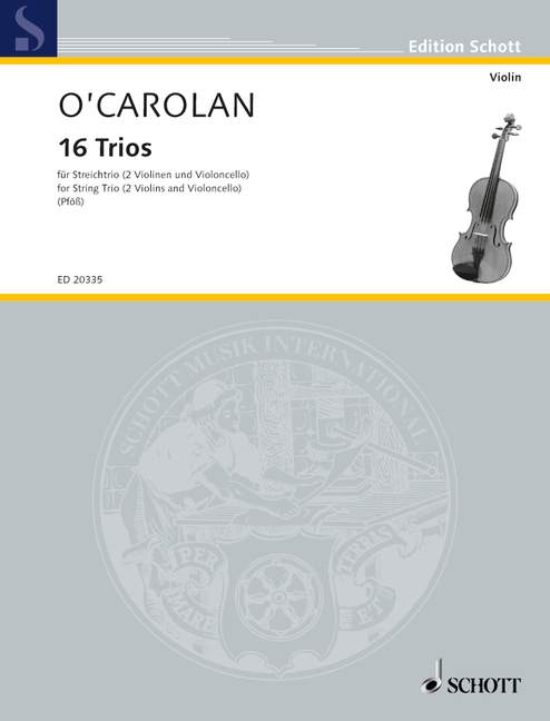 16 Trios  für 2 Violinen und Violoncello (Viola)  Einzelstimme - Viola