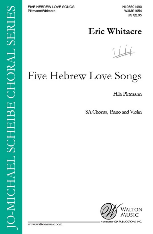 5 hebrew Love Songs  for female chorus, piano and violin  score