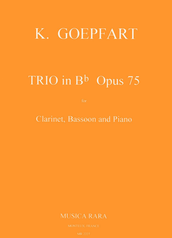 Trio B-Dur op.75  für Klarinette, Fagott und Klavier  Stimmen