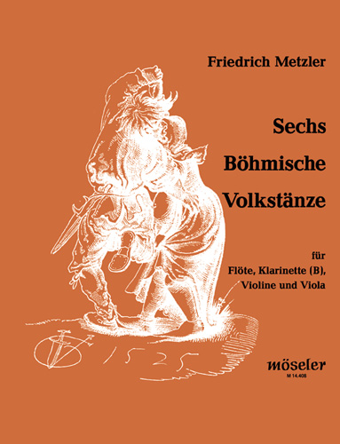 6 böhmische Volkstänze  für Flöte, Klarinette, Violine und Viola  Spielpartitur