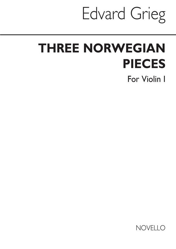 3 norwegian Pieces op.17  for string orchestra  violin 1