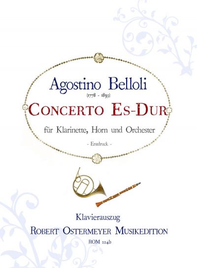 Konzert für Klarinette, Horn und Orchester  für Klarinette, Horn und Klavier  Stimmen