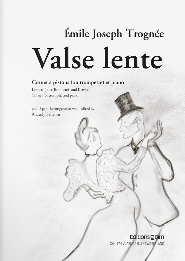 Valse lente für Trompete (Kornett) und Klavier    