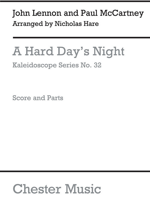 A hard Day's Night: for flexible ensemble  score and parts, archive copy  