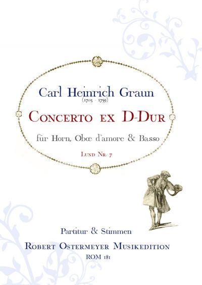 Concerto ex D-Dur für Horn, Oboe d'amore  und Bass  Partitur und Stimmen