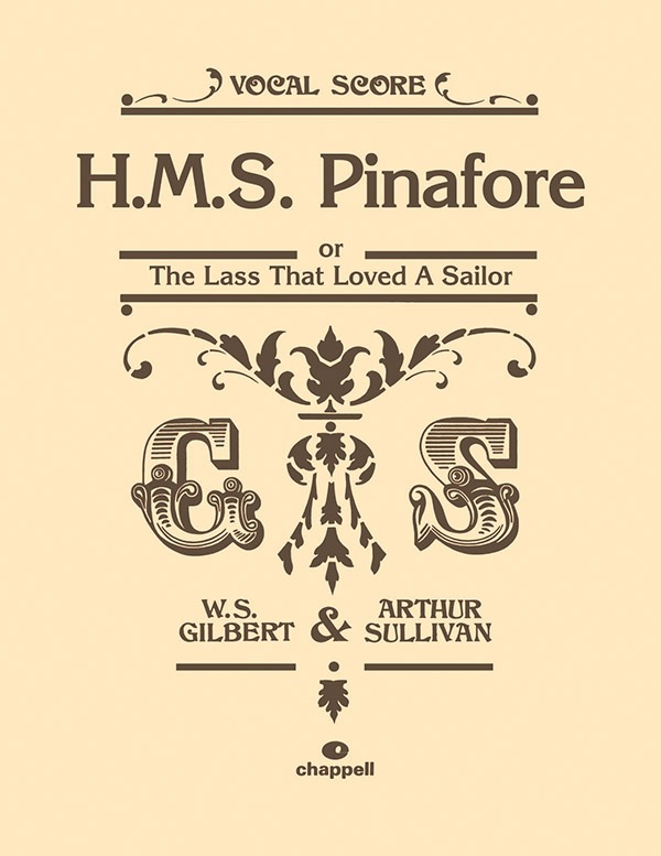 HMS Pinafore für Soli, gem Chor  und Piano  Partitur