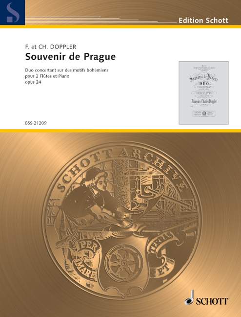 Souvenir de Prague op. 24  für 2 Flöten und Klavier  