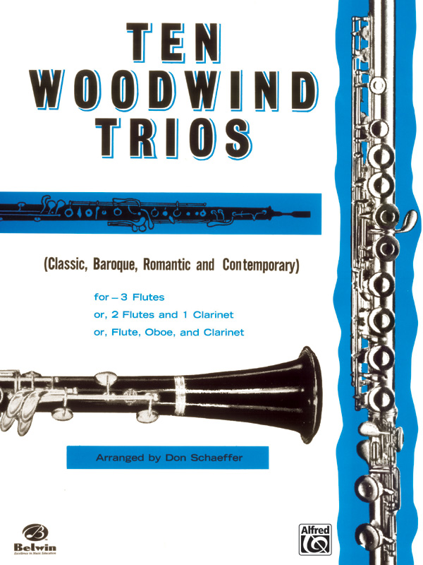10 Woodwind Trios   for 3 woodwind instruments  score