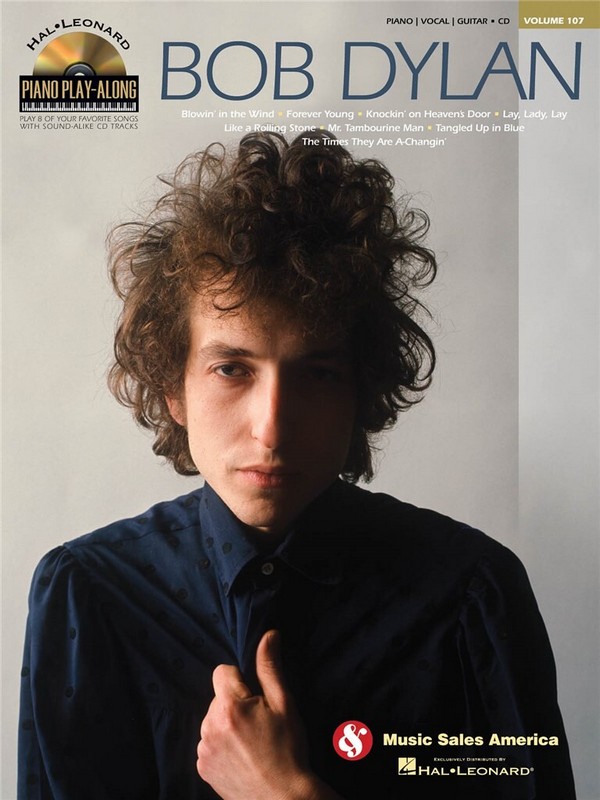 Bob Dylan (+CD): piano playalong vol.107  songbook piano/vocal/guitar  