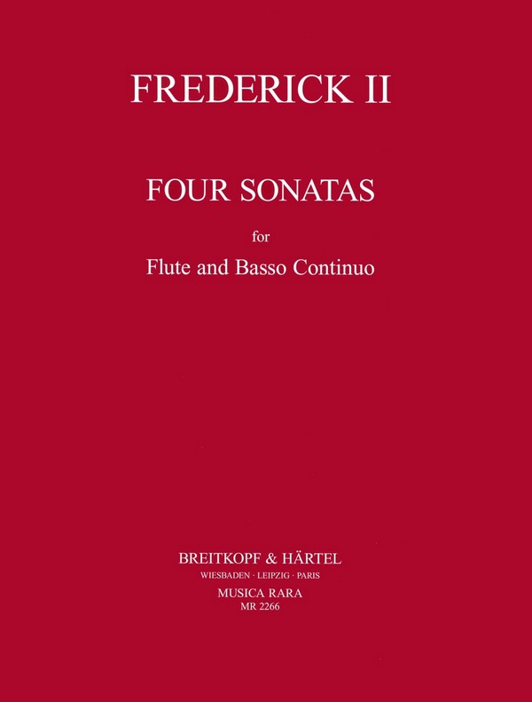 4 Sonaten  für Flöte und Bc  Partitur und Stimmen (Bc ausgesetzt)