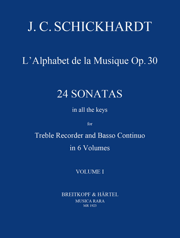 L'Alphabet de la musique op.30 vol.1  für Altblockflöte und Bc  
