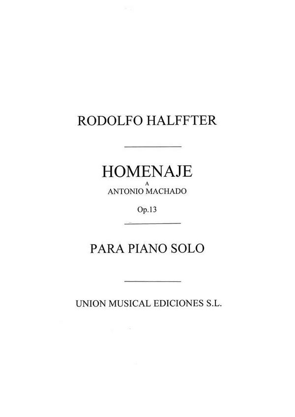 Homenaje op.13,2  for piano  