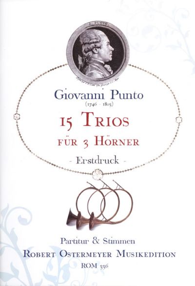 15 Trios  für 3 Hörner  Partitur und Stimmen