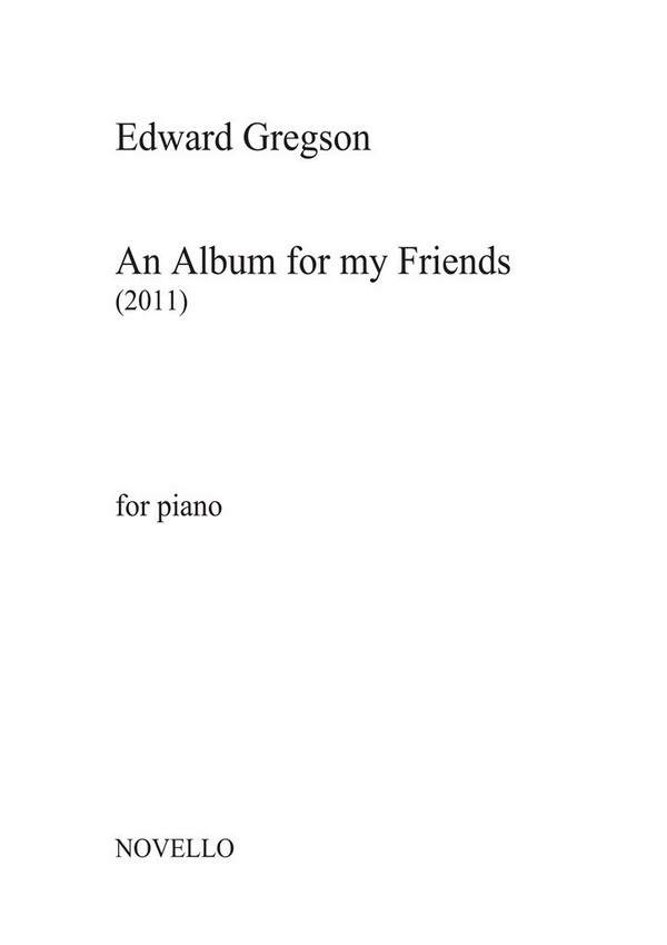 An Album for my Friends for piano  archive copy  