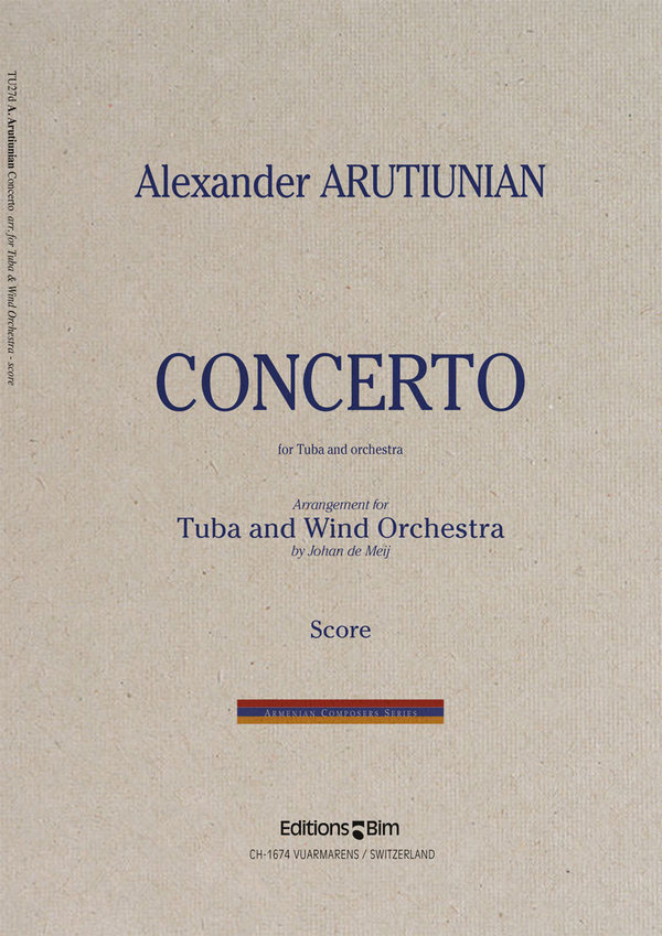 Concerto for Tuba and Orchestra for  tuba and concert band  score