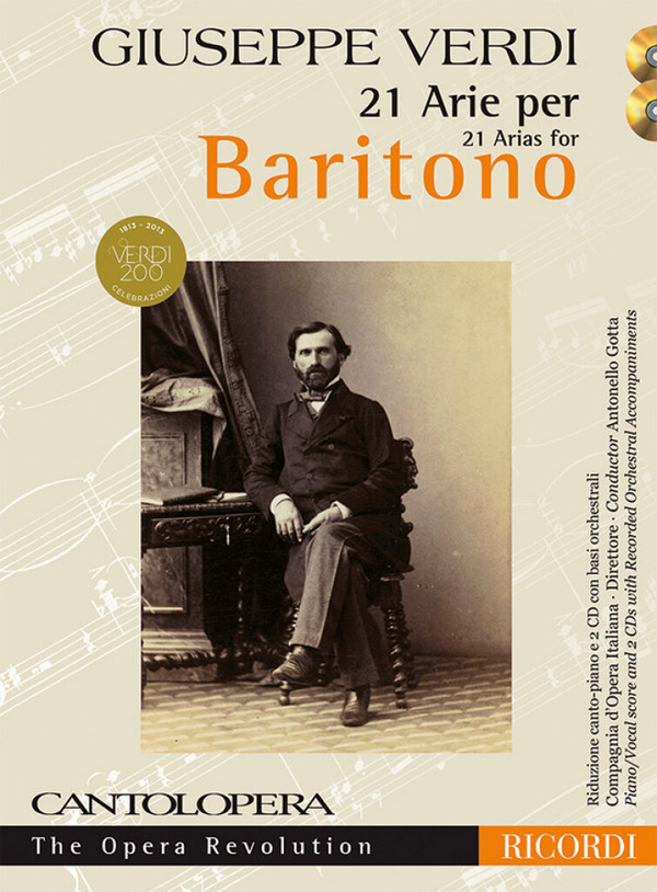 21 Arias for Baritono (+2 CD's)  for baritono and piano  