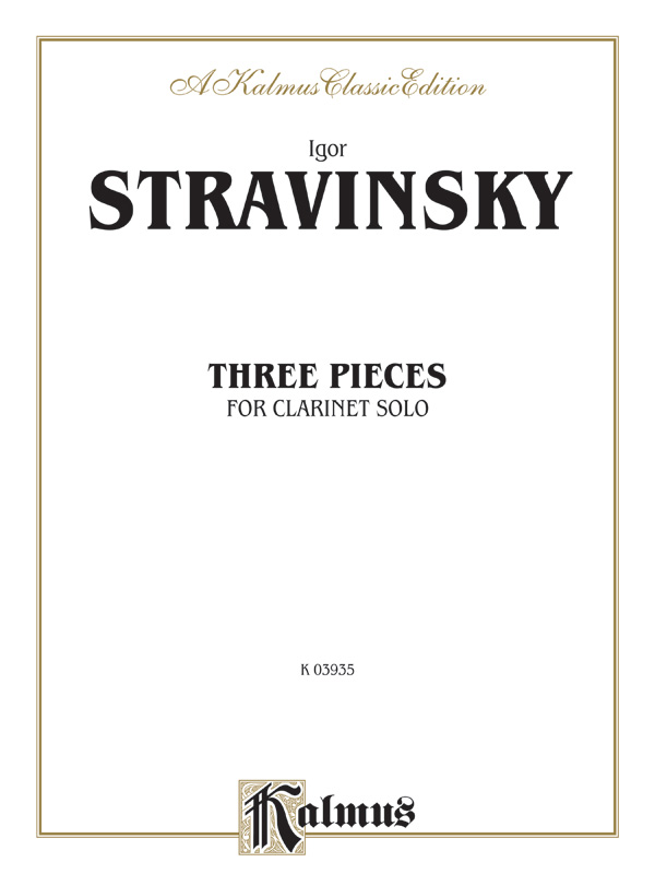 3 Pieces for clarinet    