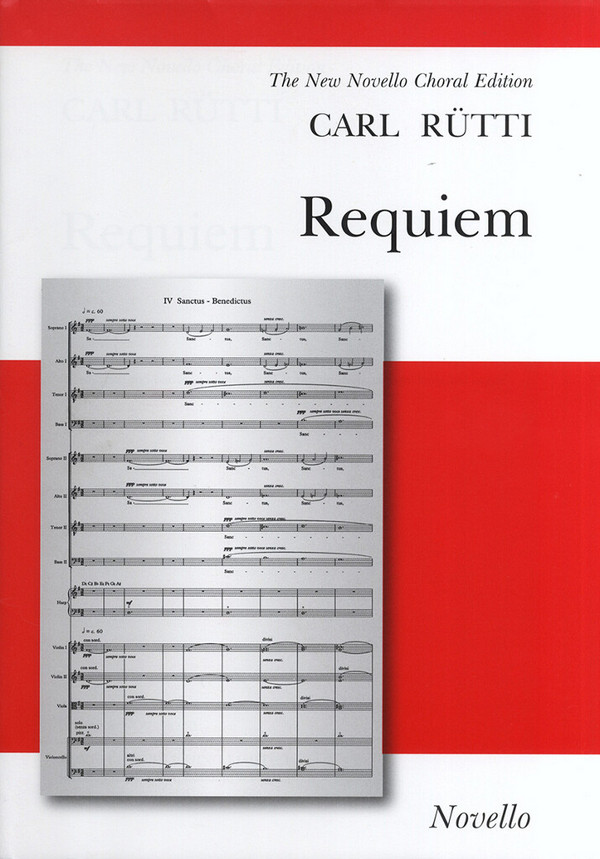 Requiem  for soloists, mixed chorus, harp, strings and organ  vocal score