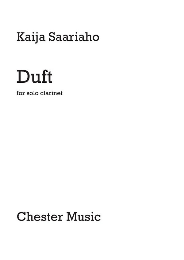 Duft for clarinet solo    