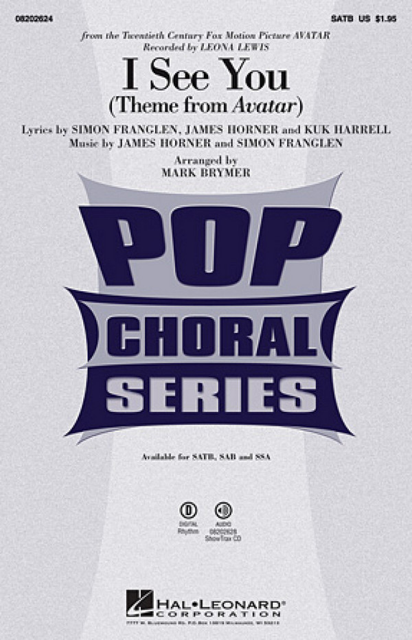I see you  for mixed chorus (SATB) and instruments  vocal score